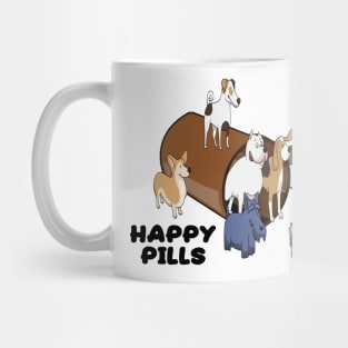 Dogs are my Happy Pills Mug